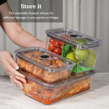 Prepara Latchlok Click Rectangular Food Container - 460ml