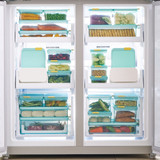 Lock & Lock Freezer Fit Rectangular Food Container with Divider - 1.65L