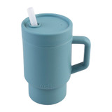 Melii Luxe Kids Silicone Tumbler Bottle with Straw 265ml - Blue