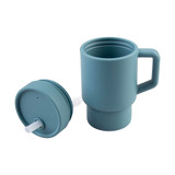 Melii Luxe Kids Silicone Tumbler Bottle with Straw 265ml - Blue