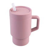 Melii Luxe Kids Silicone Tumbler Bottle with Straw 265ml - Pink