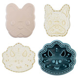 Melii Luxe 3-in-1 Kids Sandwich Cutters - Dinosaur/Bulldog