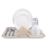 d.line Pop-Up Drying Mat with Rack - Almond Milk
