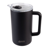 Oasis Stainless Steel Insulated Water Pitcher 1.5L - Black
