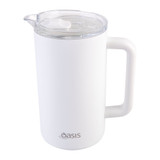 Oasis Stainless Steel Insulated Water Pitcher 1.5L - White