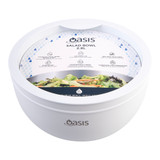 Oasis Stainless Steel Insulated Salad Bowl 2.8L - White