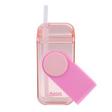 Oasis Kids Tritan Juice Box with Straw 300ml - Pink