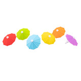 Bartender Drink Marker Parasol Clips - 6 Pack