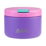Oasis Stainless Steel Insulated Kids Food Flask 300ml - Mermaid Purple