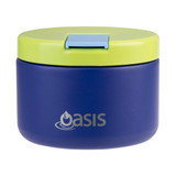 Oasis Stainless Steel Insulated Kids Food Flask 300ml - Peacock Blue