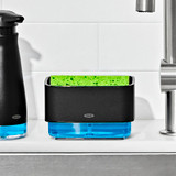 OXO Soap Dispensing Sponge Holder - Matte Black