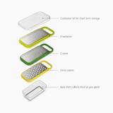 Joseph Joseph Multi-Grate & Store 3-in-1 Grater Set with Container