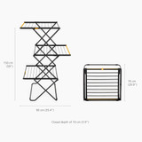 Joseph Joseph AirFrame Max 3 Tier Clothes Airer - Black