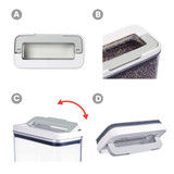 Felli Supreme-Tite Food Storage Container Rectangular 1.8L - White