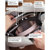 Stackers Work Handbag with 13" Laptop Pocket - Taupe