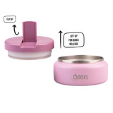 Oasis Stainless Steel Insulated Kids Food Flask 230ml - Blush