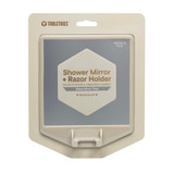 Tooletries The Joseph Shower Mirror & Razor Holder - Sand