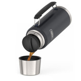 Thermos Icon Insulated Beverage Bottle Flask 1.2L - Granite