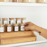 Bamboo Herb & Spice Jar Shelf