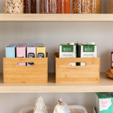Bamboo Large Storage Tub with Handles