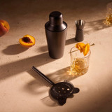 Davis & Waddell 3 Piece Bar Set - Black & Silver