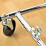 Howards Heavy Duty Folding Extendable Garment Rack with Wheels