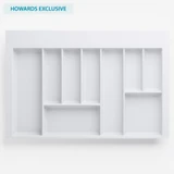 Howards 9 Compartment Cutlery Tray 75cm - White