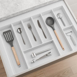 Howards 8 Compartment Cutlery Tray 65cm - White
