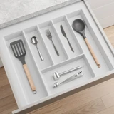 Howards 6 Compartment Cutlery Tray 55cm - White