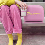 Polarbox Pop Cooler Bag 6L with 2 Containers - Pink & Yellow