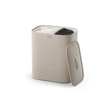 Joseph Joseph Tota 2 Twin 90L Separation Laundry Basket - Pale Mushroom
