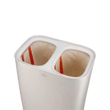 Joseph Joseph Tota 2 Twin 90L Separation Laundry Basket - Pale Mushroom