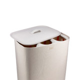Joseph Joseph Tota 2 Trio 90L Separation Laundry Basket - Pale Mushroom