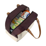 Sachi Style 237 Insulated Cali Lunch Bag - Bordeaux Cream
