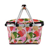 Sachi Insulated Carry Basket with Lid - Summer Harvest