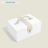 Stackers Classic Luxury Jewellery Box with Lid - White