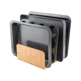 Bamboo Standing Tray & Lid Organiser