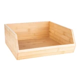 Bamboo Stackable Open Front Organiser - Large