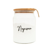 Glass Jar 2L with Bamboo Twine Lid - Round