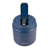 Oasis Stainless Steel Insulated Food Flask 700ml with Spork - Navy