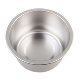 Oasis Microwave Safe Stainless Steel Round Container 680ml - Oat