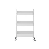 Howards Pyramid 3 Tier Metal Mesh Trolley - White