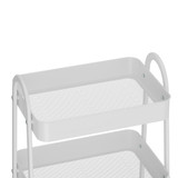 Howards Pyramid 3 Tier Metal Mesh Trolley - White
