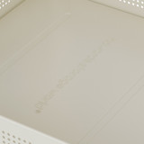 Howards Stylish Rectangular 3 Tier Metal Mesh Trolley - White