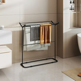 Howards Powdercoated Metal Towel Rack - Black