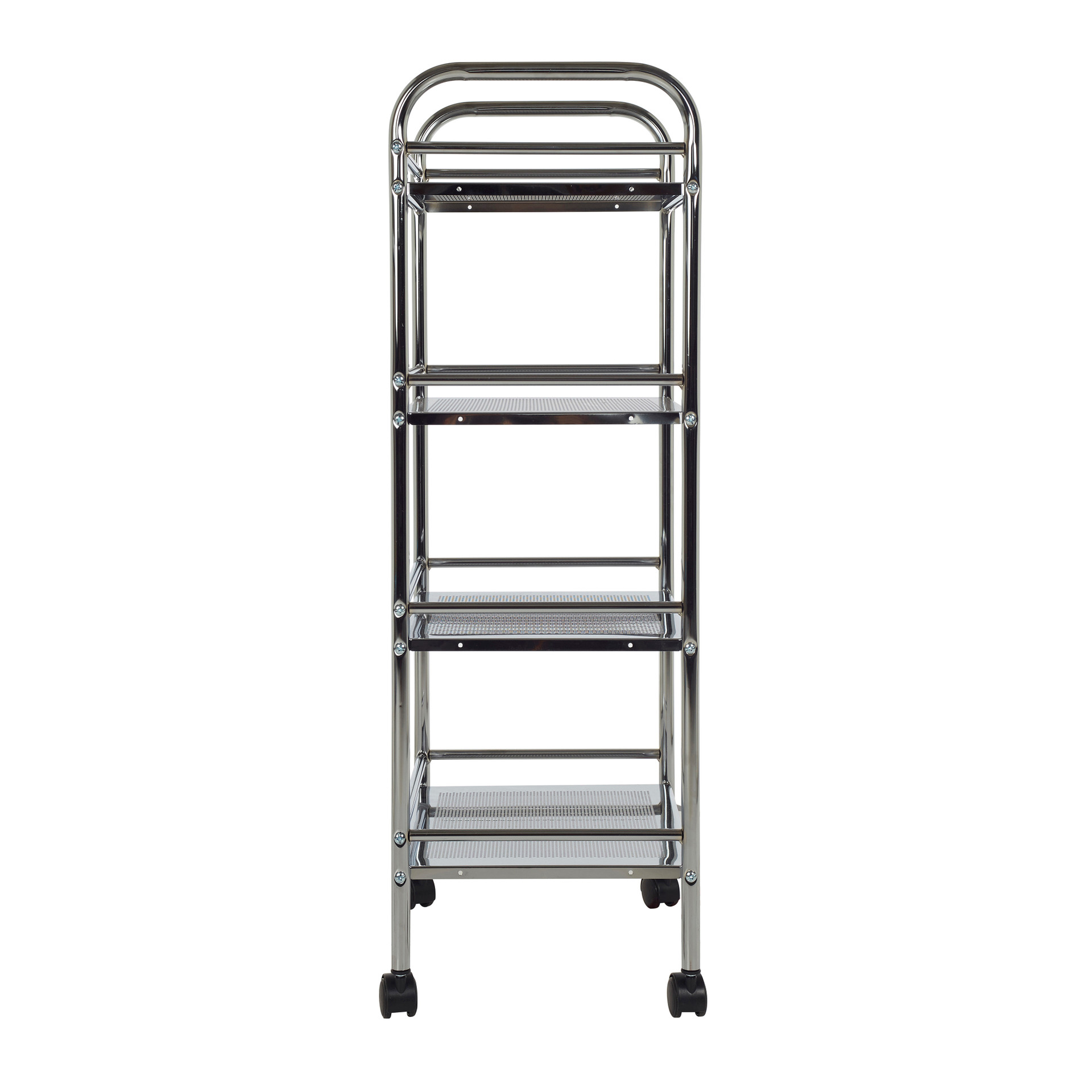 Howards 4 Tier Chrome Shelf Trolley Howards Storage World
