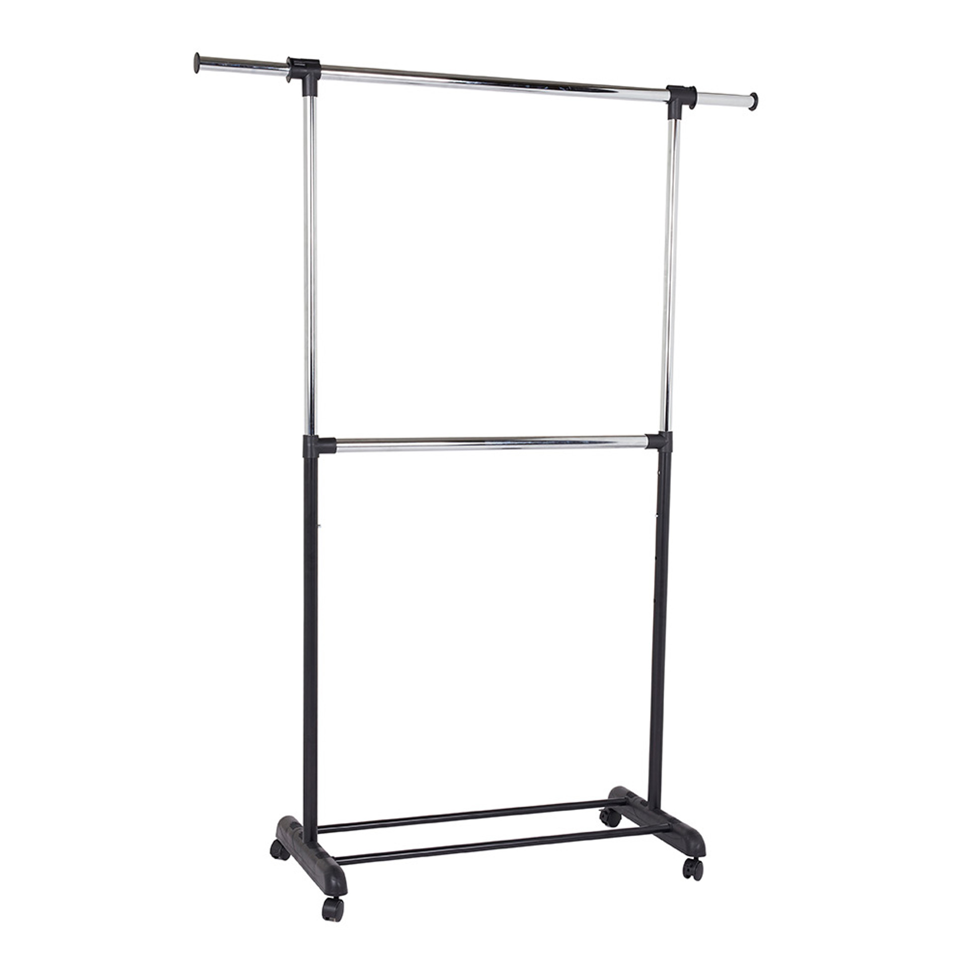 Howards Adjustable 2Rod Garment Rack Chrome Howards Storage World