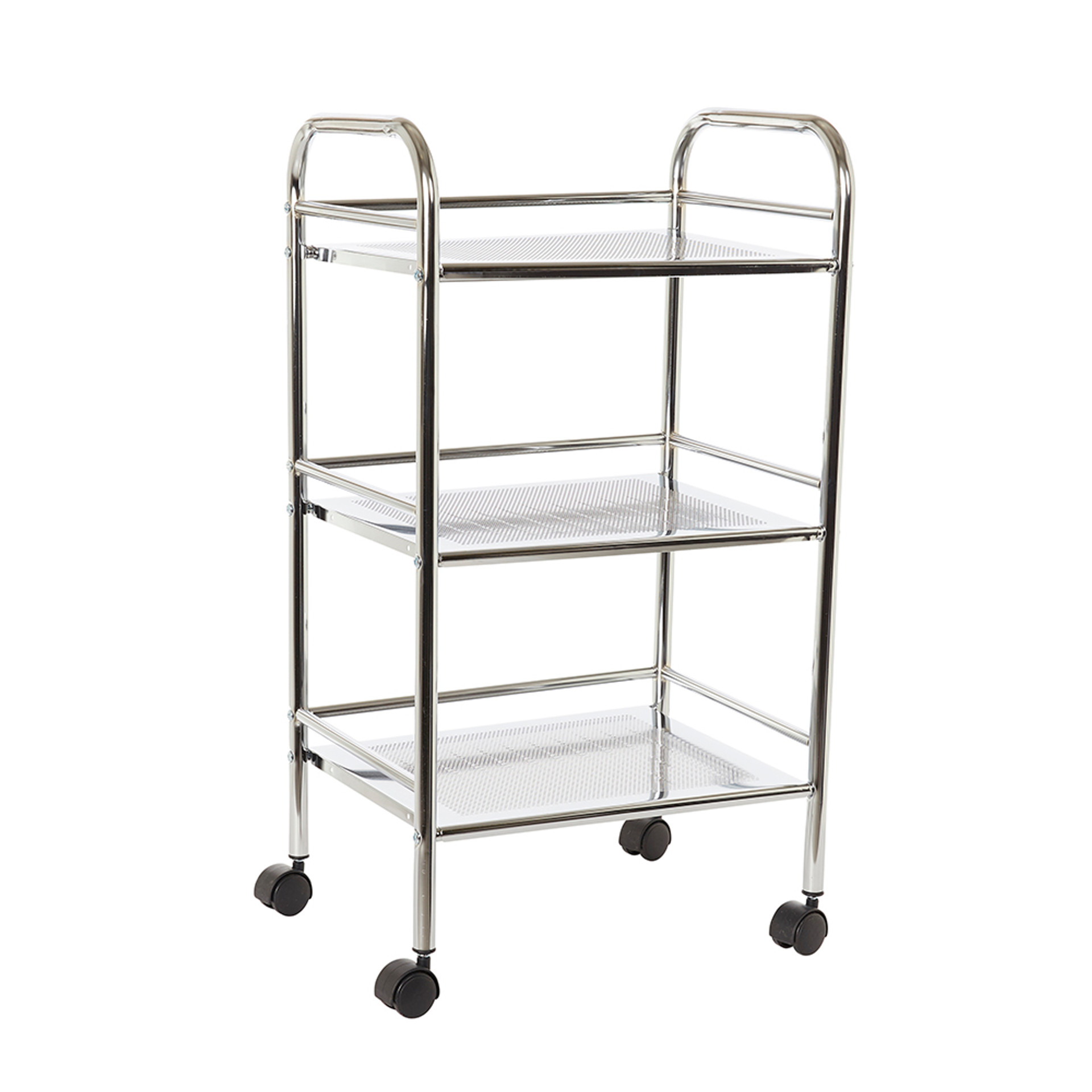 Howards 3 Tier Chrome Shelf Trolley Howards Storage World