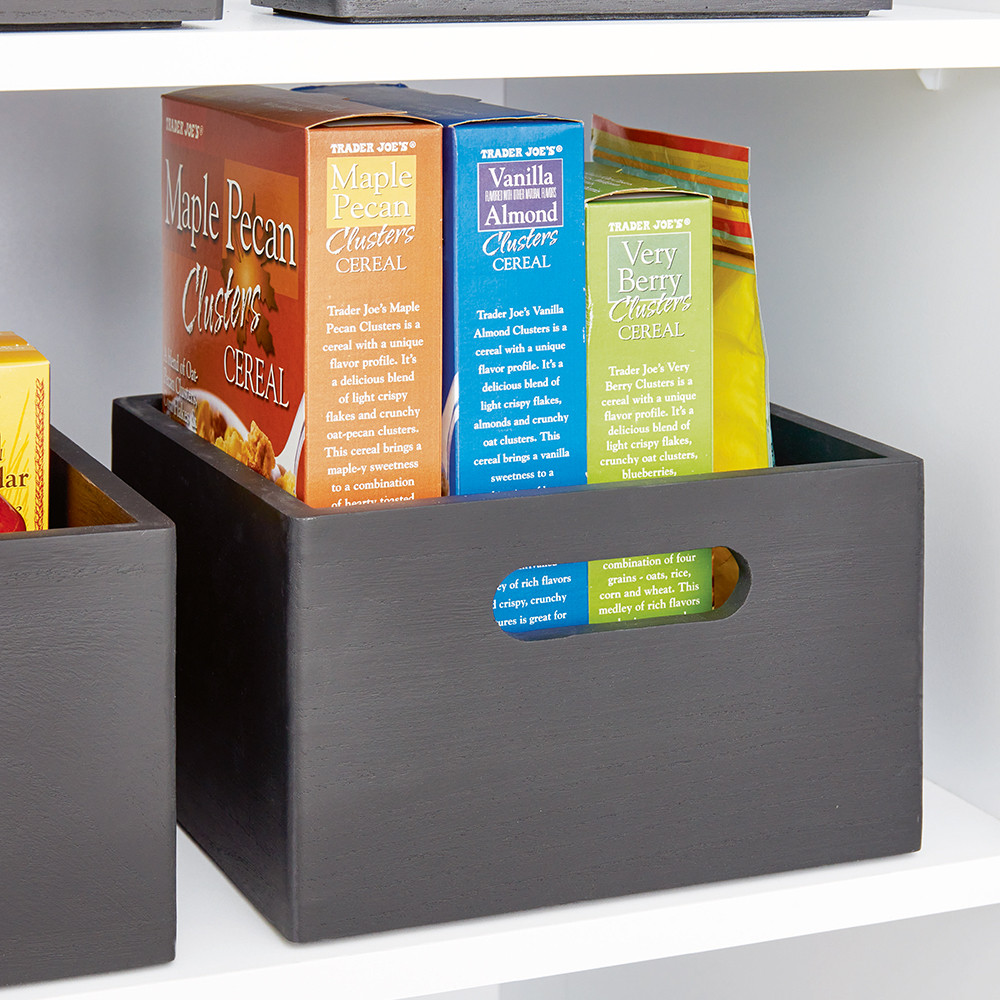 iDesign x The Home Edit Wooden AllPurpose Bin Large Natural