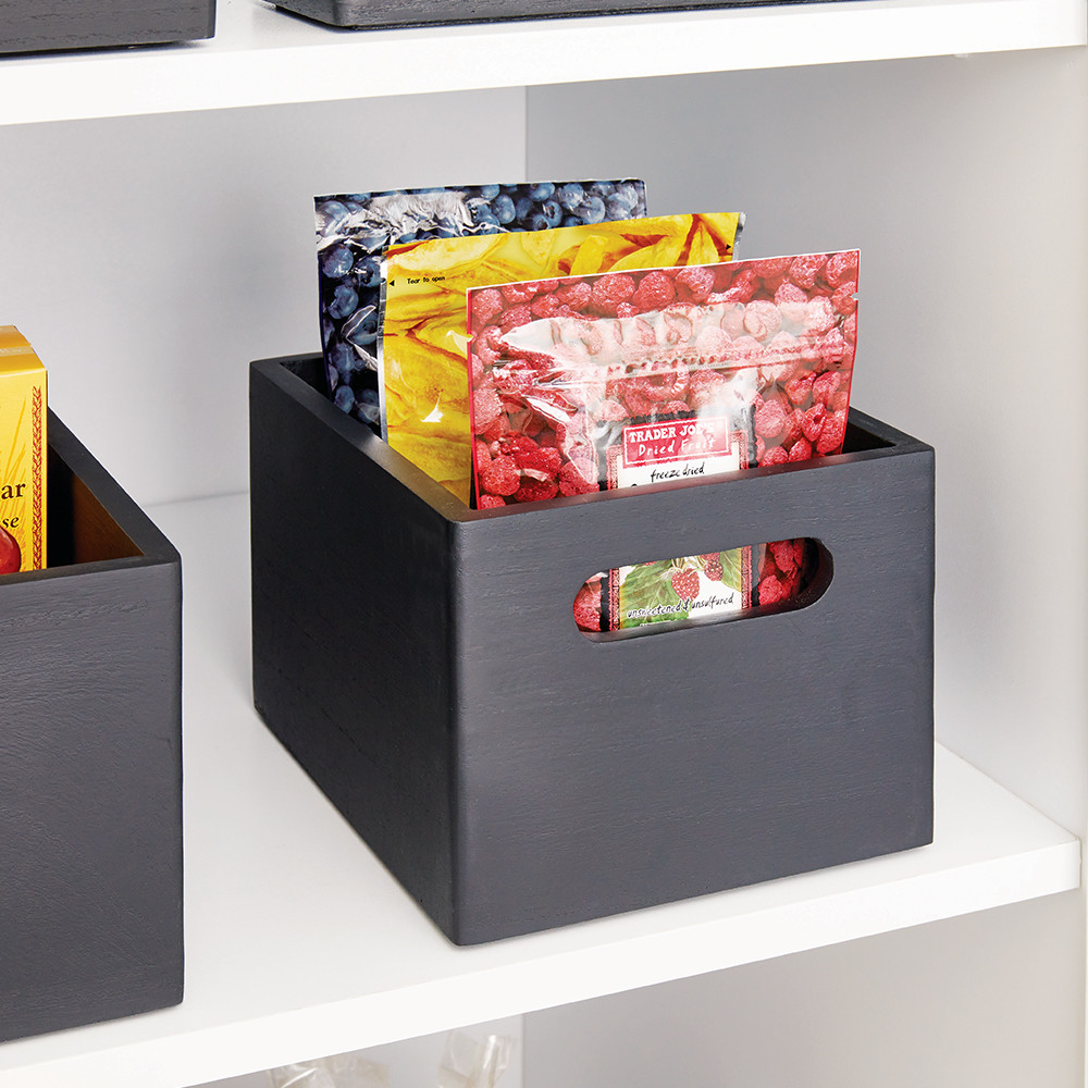 iDesign x The Home Edit Wooden AllPurpose Bin Large Natural